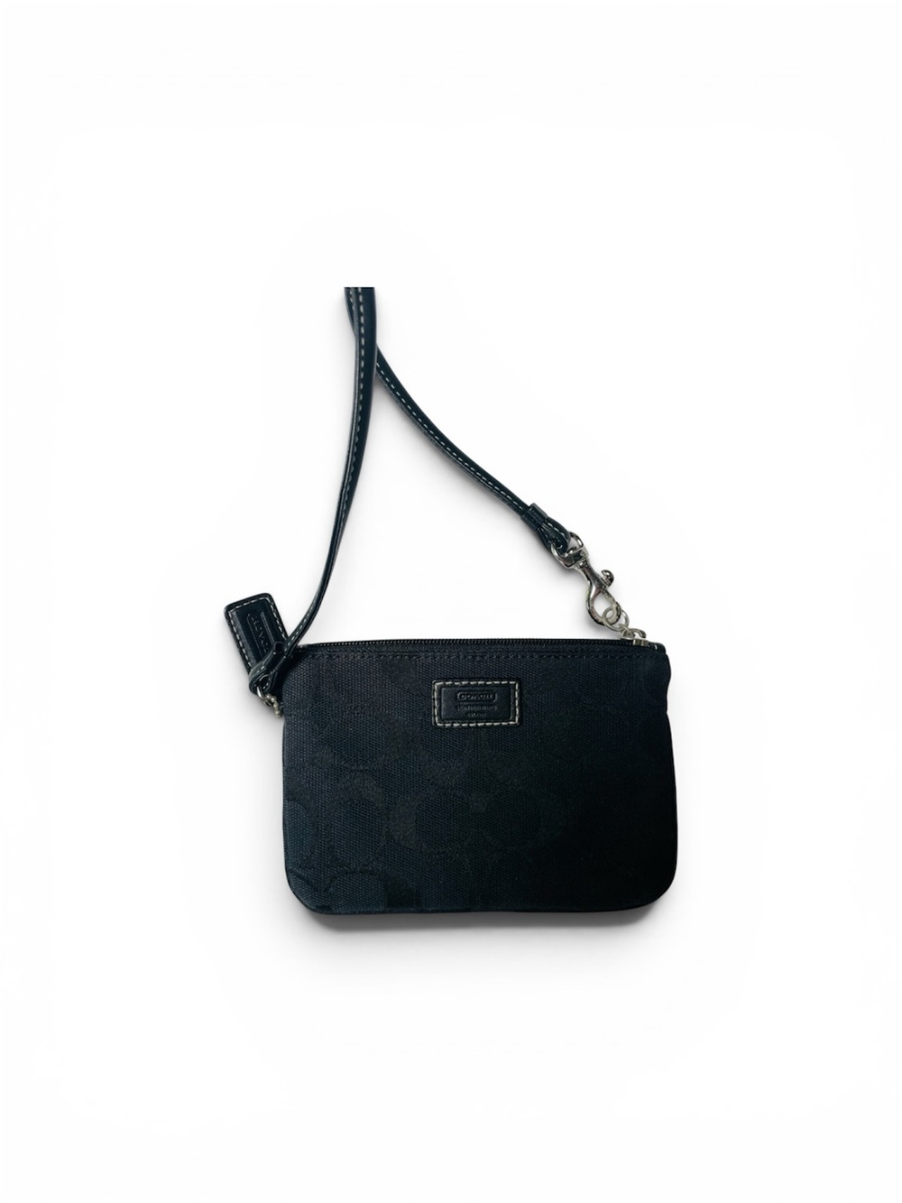 Coach Black Signature Wristlet